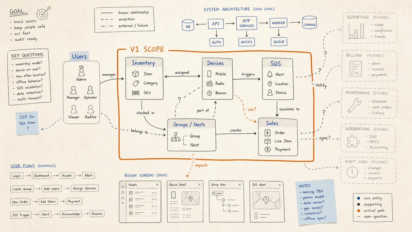 Simplified system mapping and product planning