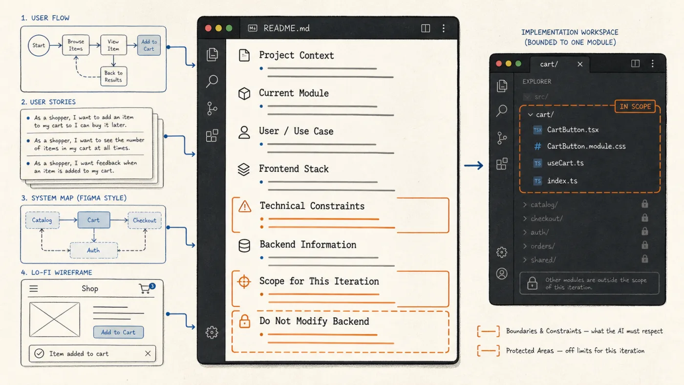 Example of project context and implementation constraints